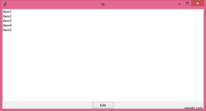 Tkinterでリストボックス（Listbox）の項目テキストを変更する方法