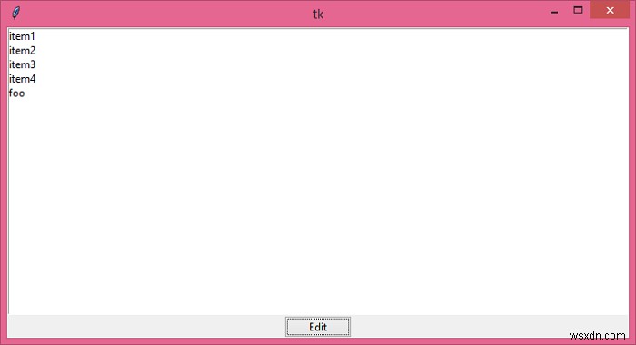Tkinterでリストボックス（Listbox）の項目テキストを変更する方法
