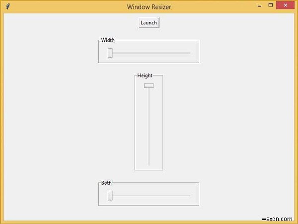 【Python】Tkinterで作るウィンドウリサイズコントロールパネルの実装方法