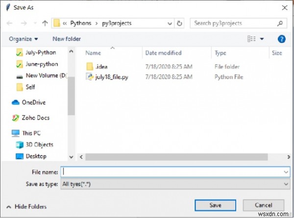 Python Tkinterのasksaveasfile()関数の使い方を徹底解説