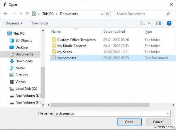 Python Tkinterのaskopenfile()関数でファイルを選択して読み込む方法
