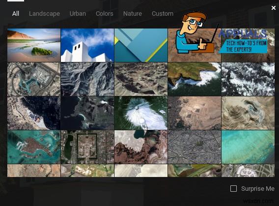 Chromebookでデスクトップの背景(壁紙)をカスタマイズする方法
