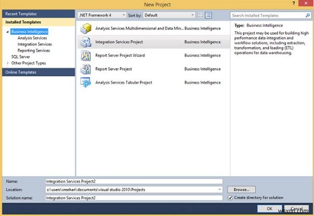 SQL Server Integration Services（SSIS）とは？基本構成とBIDS/SSDTでのプロジェクト作成手順