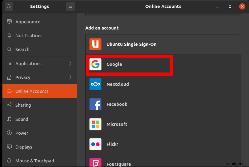 UbuntuのファイルマネージャーからGoogleドライブにアクセスする方法