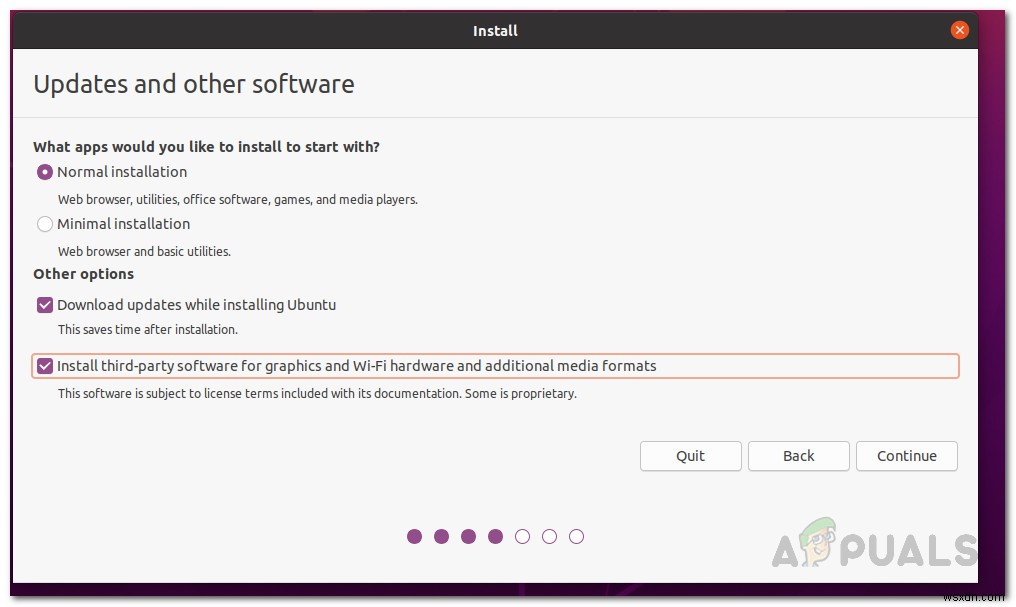 Ubuntu 20.04のインストーラーがアップデート中にフリーズする問題の解決方法