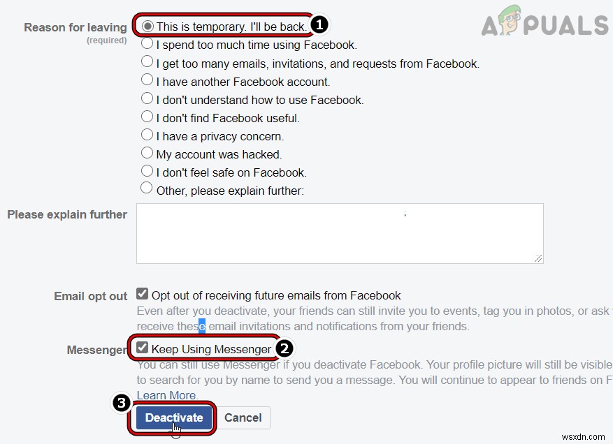 Facebook Messengerを非アクティブ化する方法【アカウント無効化の手順を完全解説】