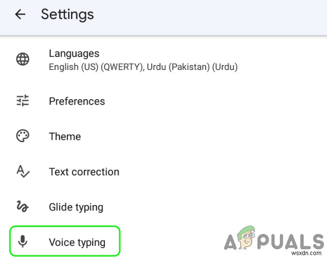 AndroidでGoogle Voice Typing(音声入力)をオフにする方法