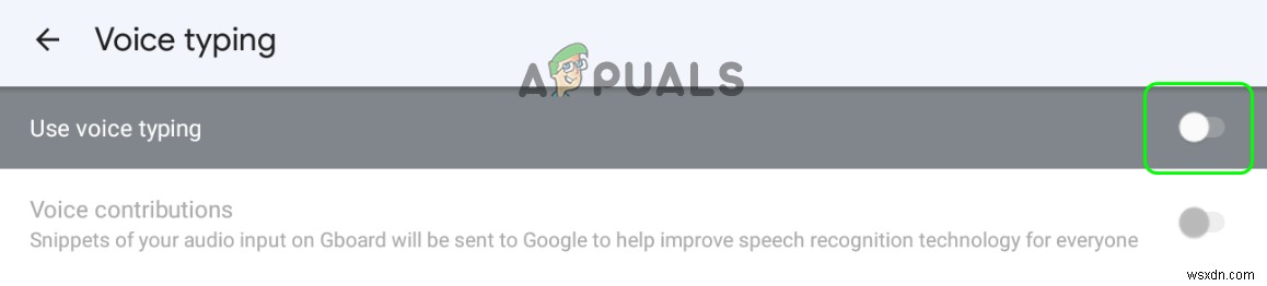 AndroidでGoogle Voice Typing(音声入力)をオフにする方法