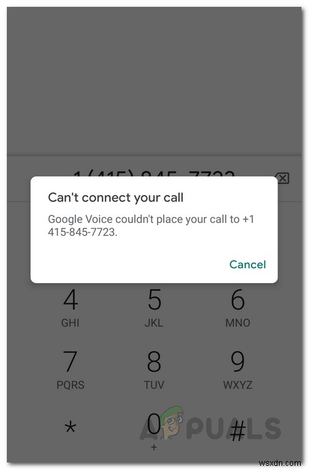Google Voiceで通話できない「通話を発信できませんでした」エラーの解決方法