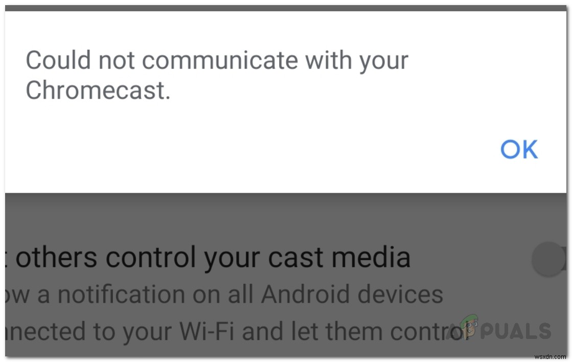 【Android】「Chromecastと通信できませんでした」エラーの解決方法