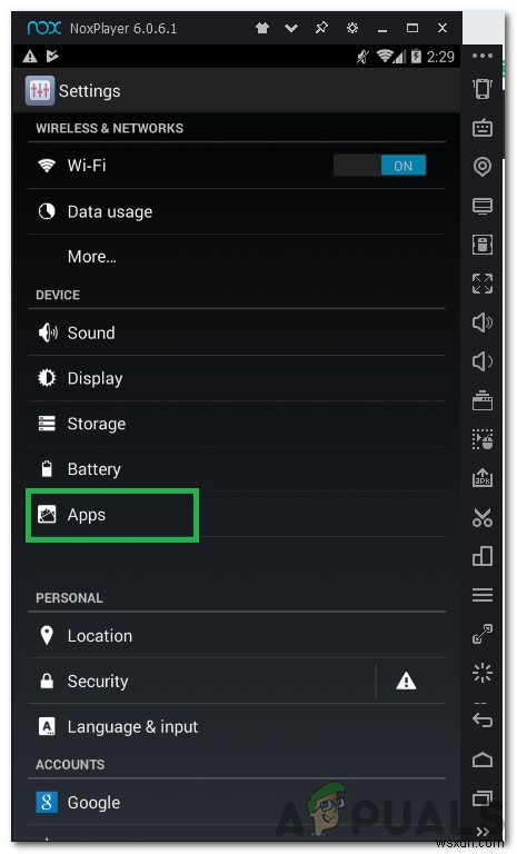NoxPlayerで「Google Playサービスが停止しました」エラーが出たときの解決方法