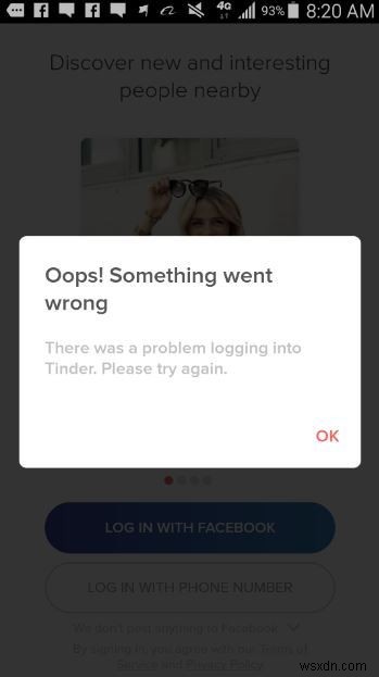 【Android版】Tinderにログインできないときの原因と解決策まとめ