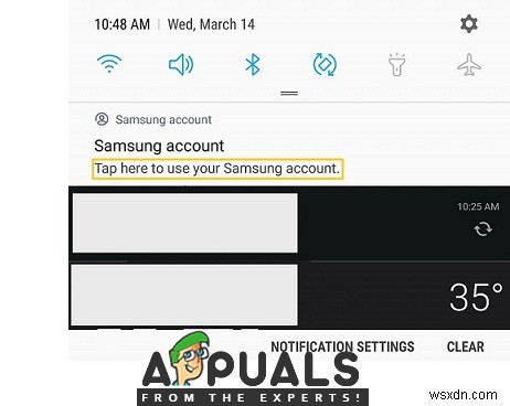 ロック画面に表示される「Samsungアカウント」メッセージを修正する方法