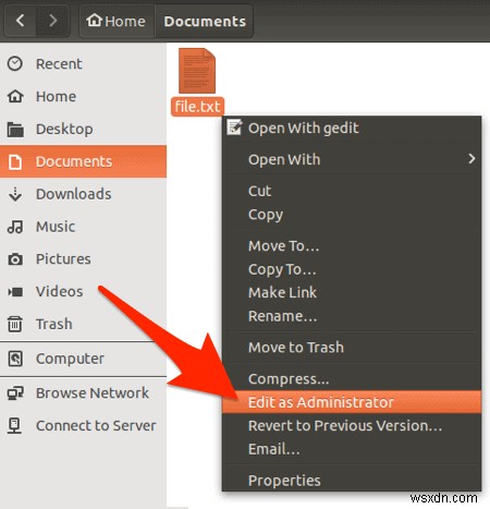 Ubuntuの右クリックメニューに「管理者として編集」を追加する方法