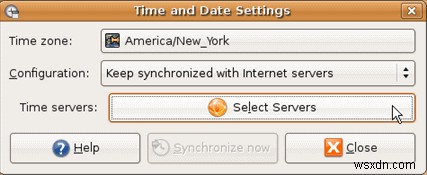 インターネット経由で時刻を自動同期するようUbuntuを設定する方法