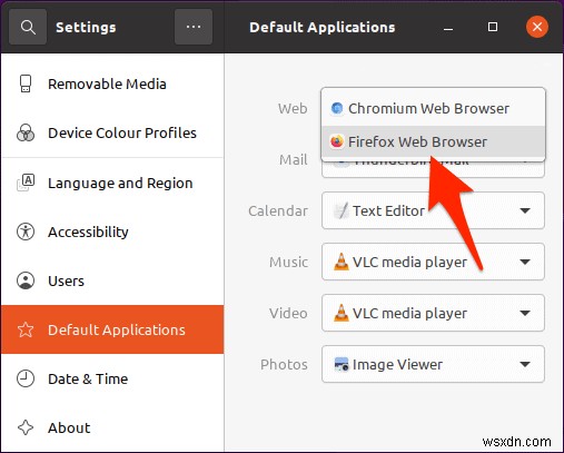 【Ubuntu】デフォルトのWebブラウザを変更する2つの方法（コマンド・設定アプリ）