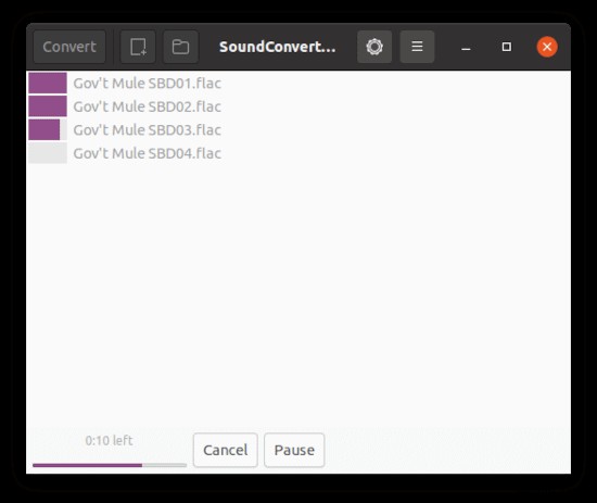 【Ubuntu Linux】FLACファイルをMP3に変換する方法｜SoundConverterの使い方を画像付きで解説
