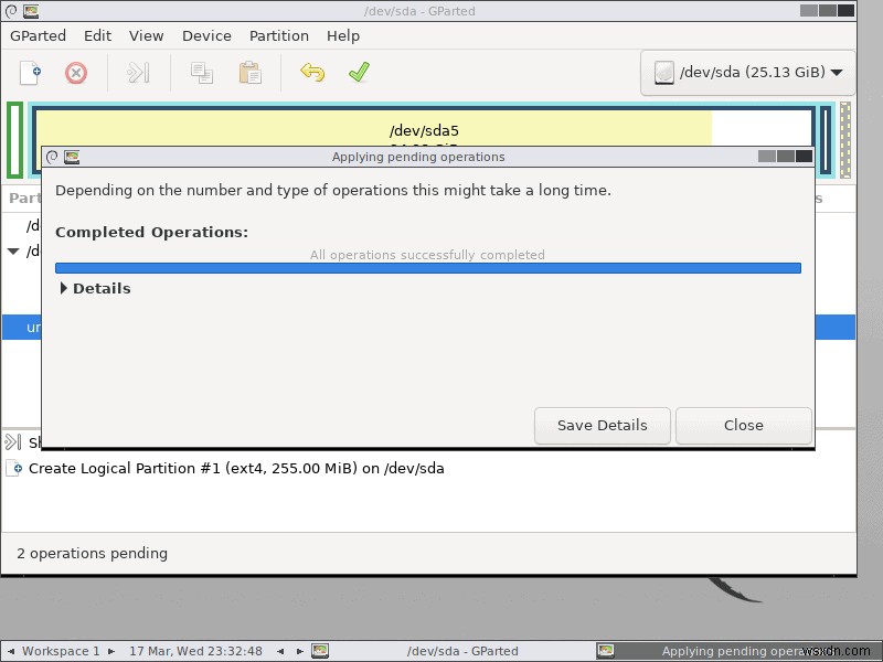 GParted Live CD/USBでLinuxパーティションのサイズ変更と新規作成を行う方法