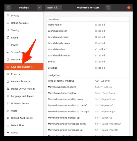 Ubuntuでカスタムキーボードショートカットを作成する方法【追加ソフト不要】