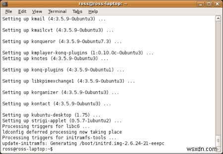 Ubuntu Eee 8.04.1にKDEデスクトップ環境を追加する手順