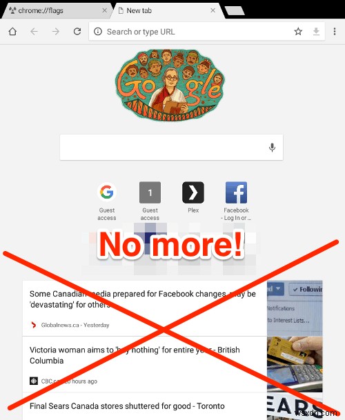 Android/iOS版Chromeの新規タブから「おすすめ記事」を非表示にする方法
