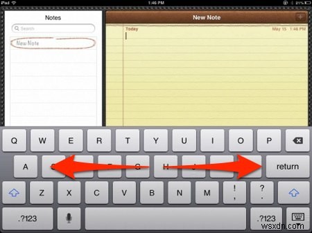 iPadのキーボードを「分割」して親指で快適に入力する方法