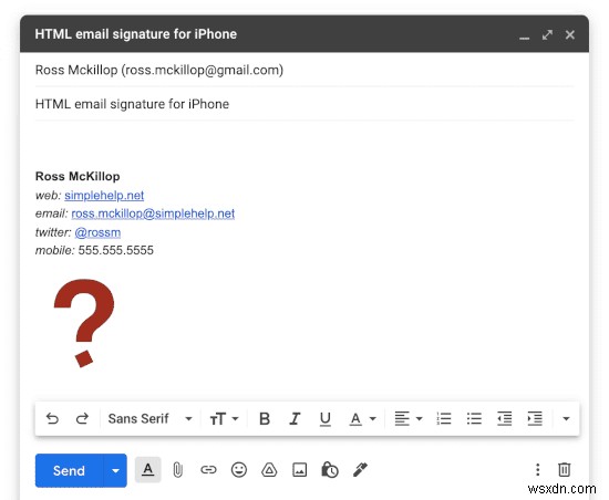iPhone・iPadでHTMLメール署名を作成する方法|リンクや画像を含むカスタム署名の設定手順
