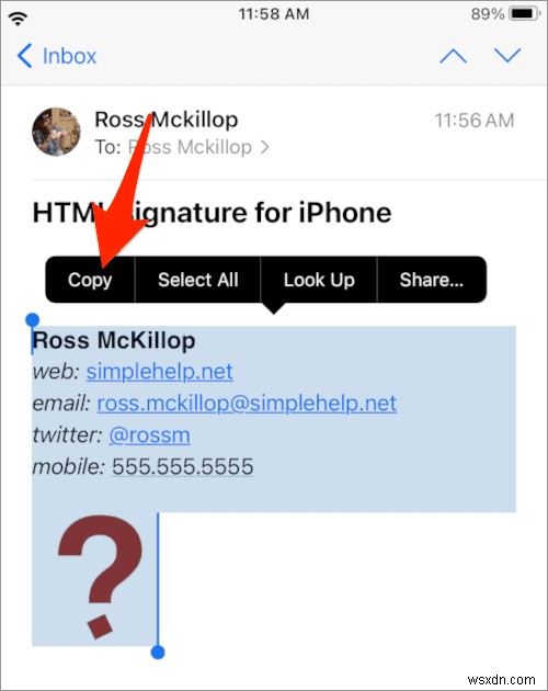 iPhone・iPadでHTMLメール署名を作成する方法|リンクや画像を含むカスタム署名の設定手順
