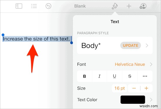 iPadのPagesアプリでフォントサイズを大きくする方法をわかりやすく解説
