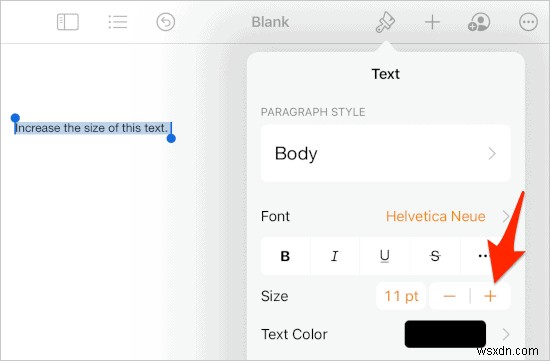 iPadのPagesアプリでフォントサイズを大きくする方法をわかりやすく解説