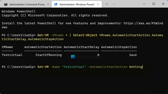 Hyper-V仮想マシンをWindows起動時に自動起動させる方法