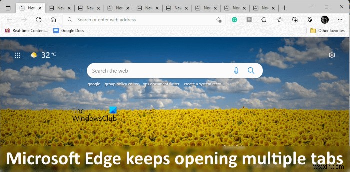 Microsoft Edgeが起動時に複数のタブを開き続ける問題の解決方法