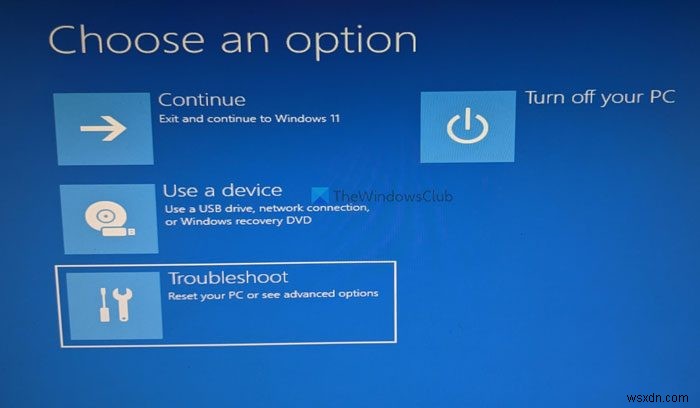 PCが起動しないときの対処法:高度なスタートアップオプションでWindows 11をリセットする手順