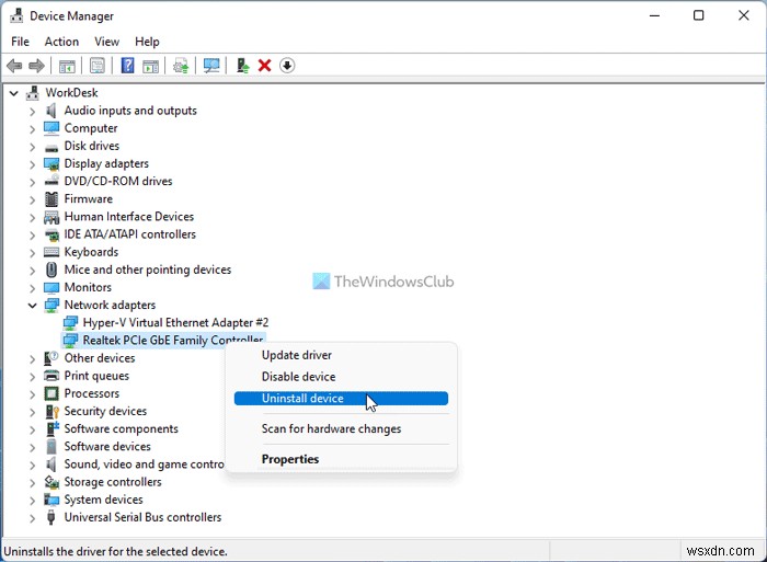 Windows 11/10でネットワークアダプタが動作しない・認識されないときの対処法7選