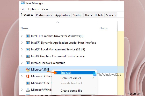 Windows 11/10でMicrosoft IMEのCPU使用率が高くなる問題を解決する方法