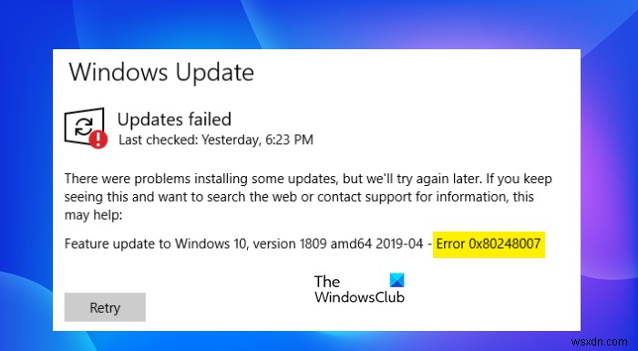 Windows Updateエラー0x80248007の原因と解決方法を徹底解説