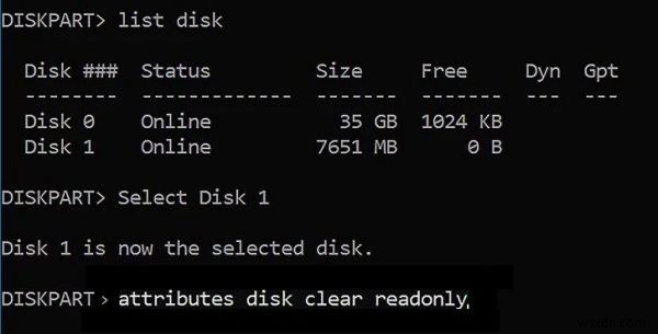 DiskPartで「メディアは書き込み保護されています」エラーが出たときの対処法