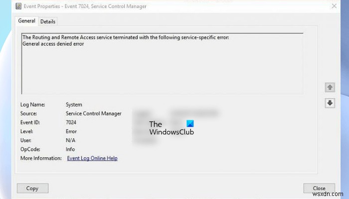 Windows 11/10でルーティングとリモートアクセスサービス（RRAS）が起動しない場合の対処法