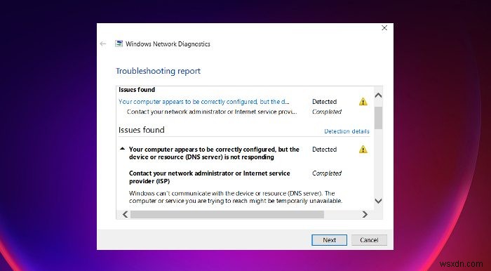 「コンピューターは正しく構成されていますが、Web プロキシが応答していません」エラーの対処法【Windows 11/10】