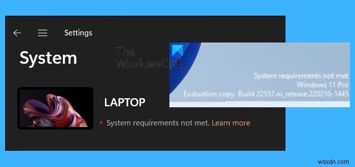 Windows 11の「システム要件が満たされていません」表示を消す方法【レジストリ編集】