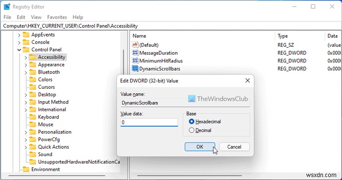 Windows 11/10でスクロールバーを常に表示する方法【設定とレジストリ両方の手順を解説】