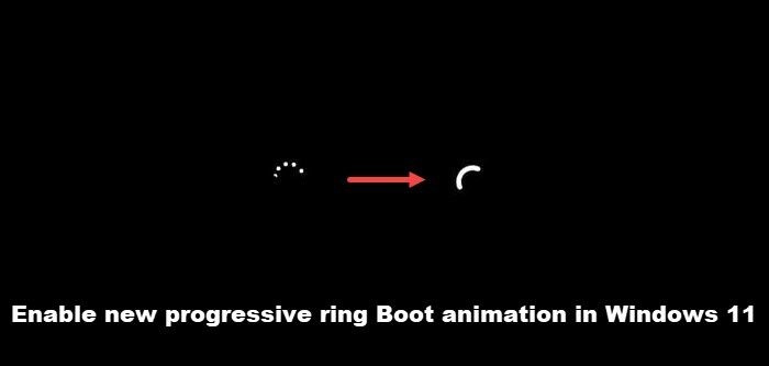 Windows 11で新しいプログレッシブリング起動アニメーションを有効にする方法