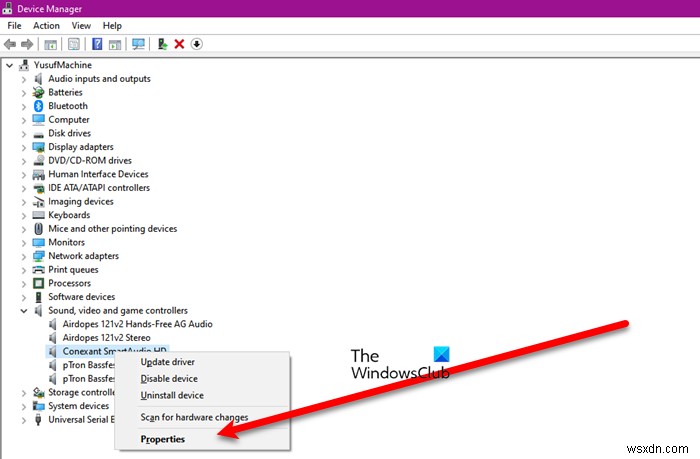 Windows 11/10でConexant SmartAudio HDから音が出ない問題の解決方法