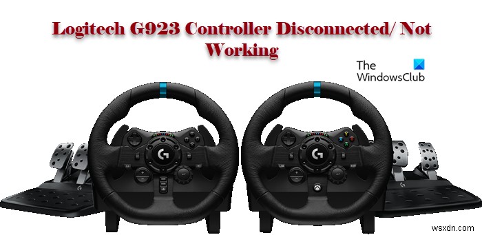 Logitech G923コントローラーが切断される・PCで動作しないときの対処法