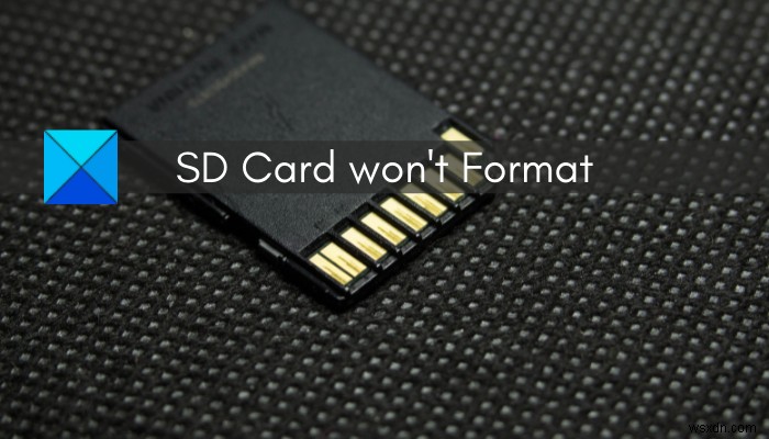 【解決済み】Windows 11/10でSDカードをフォーマットできない時の対処法