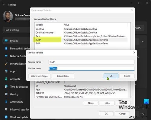 「内部エラー：一時ディレクトリを作成できません」エラーの解決方法【Windows 11/10】
