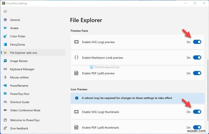 Windows 11/10のエクスプローラーでSVGサムネイルを表示する方法【PowerToys活用】