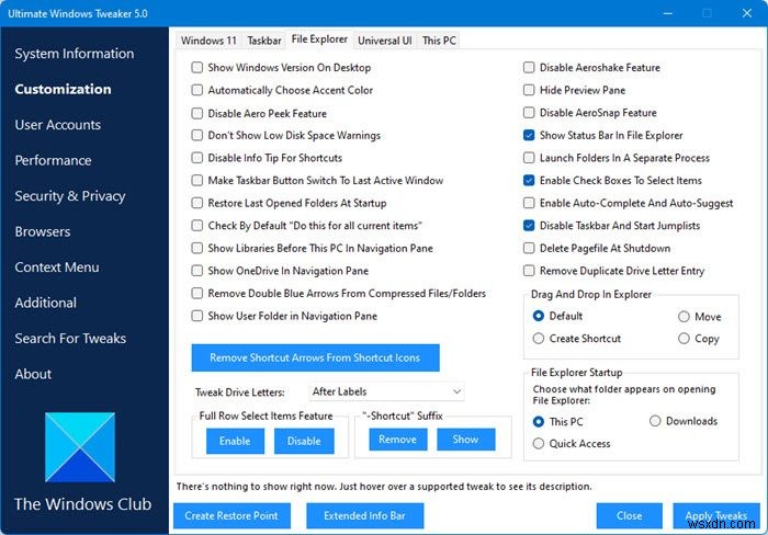 Windows 11/10のエクスプローラー ナビゲーションウィンドウでLinuxを表示・非表示にする方法
