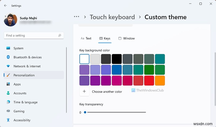 Windows 11でタッチキーボードのカスタムテーマを作成・編集する方法