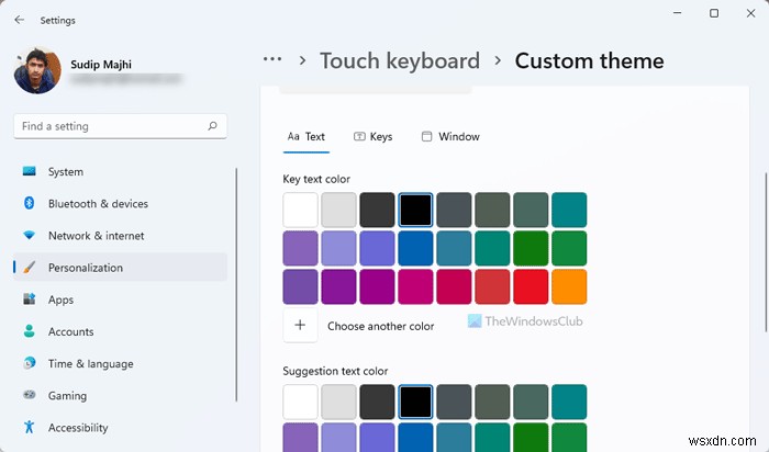Windows 11でタッチキーボードのカスタムテーマを作成・編集する方法